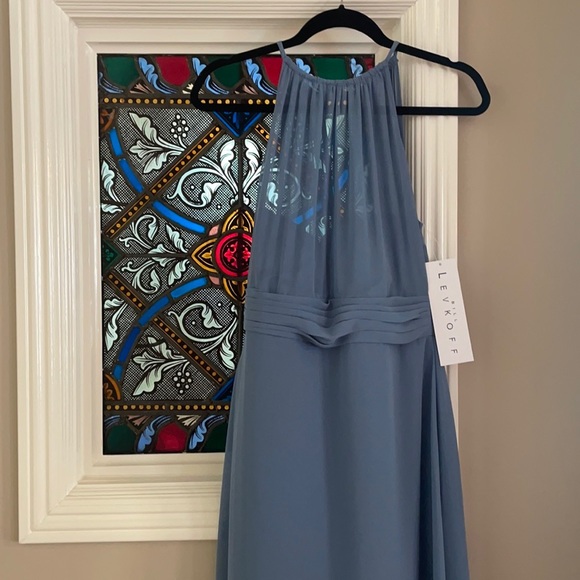 Bill Levkoff Dress Style 1214 in Slate NWT - Picture 3 of 5